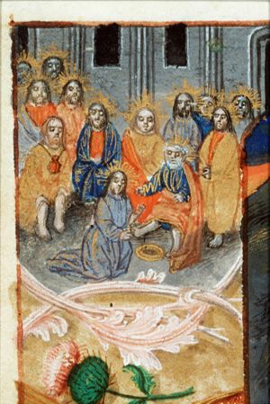 Christ washes Peter's feet