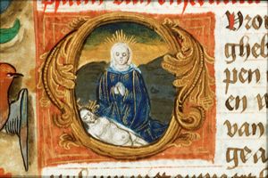 Pietà: Mary mourning the dead Christ