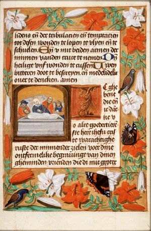 The entombment of Christ