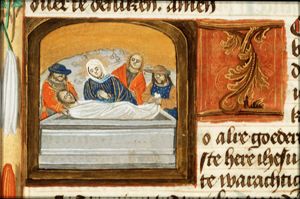 The entombment of Christ