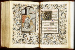 St. Jerome pulling a thorn out of the paw of a lion