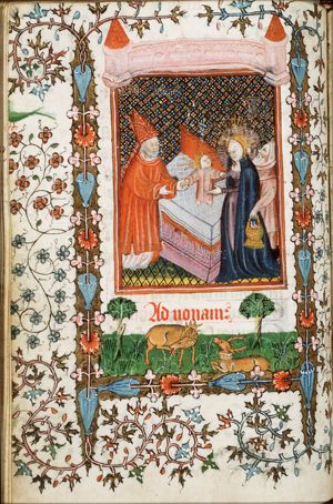 The presentation in the temple: Mary presents the Christ-child to Simeon