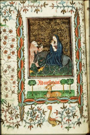 The Flight into Egypt: Mary, St. Joseph and the Christ-child on their way