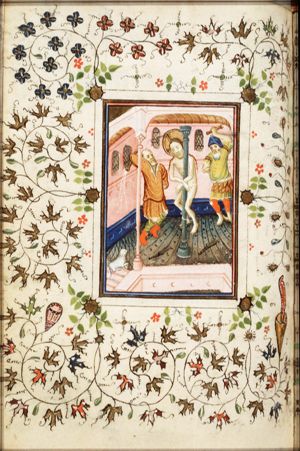The tortures of Christ: Christ is flagellated