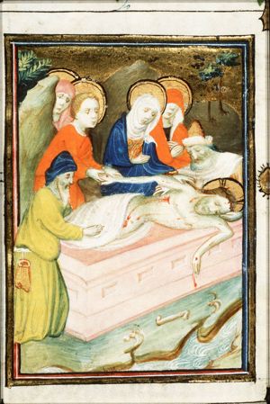 The entombment of Christ