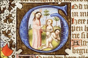 The Creation: God forms Eve from Adam's rib