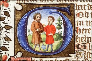 Adam sends Seth to paradise to fetch the oil of Mercy