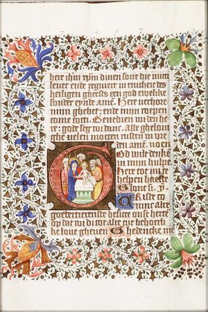 The presentation in the temple: Mary presents the Christ-child to Simeon