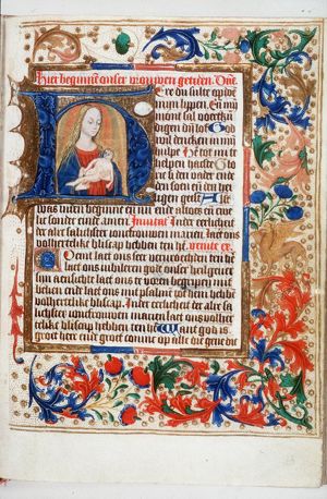 Madonna: Mary holding the Christ-child