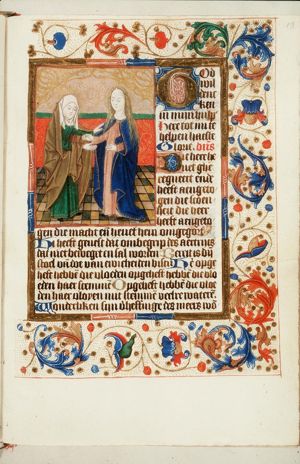 The Visitation: Mary meets St. Elisabeth