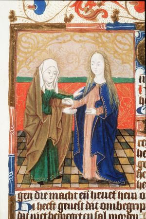 The Visitation: Mary meets St. Elisabeth