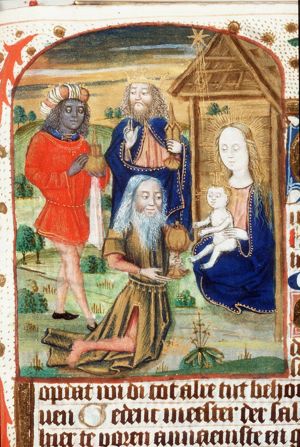 The adoration of the Christ-child by the Magi