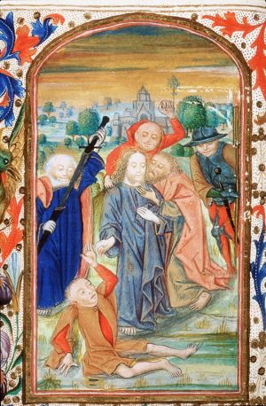The arrest of Christ: the kiss of Judas; the ear of Malchus cut off by St. Peter