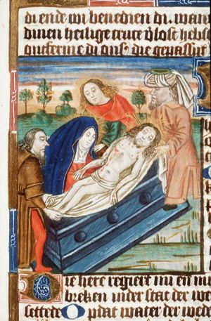 The entombment of Christ