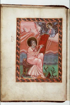 The Evangelist St. Matthew with his symbol the angel