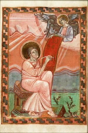 The Evangelist St. Matthew with his symbol the angel