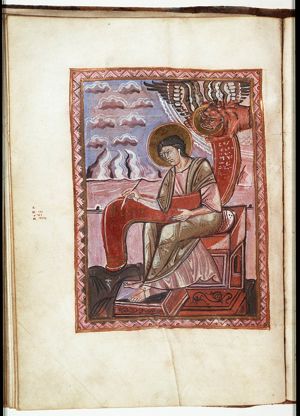 The Evangelist St. Mark with his symbol the lion