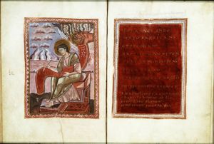 The Evangelist St. Mark with his symbol the lion