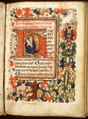 Madonna: Mary on the crescent, holding the Christ-child