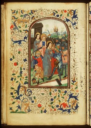 The arrest of Christ: the kiss of Judas; the ear of Malchus cut off by St. Peter