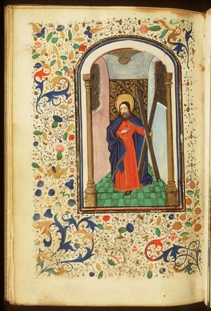 St. Andrew holding the X-shaped cross