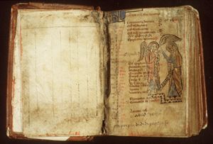 The Annunciation: Gabriel announces Christ's birth to Mary