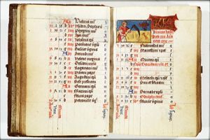 June: a man making hay; Cancer