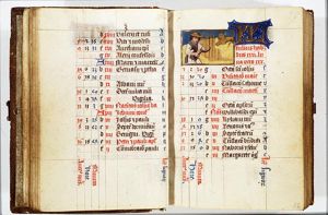 July: a man reaping corn; Leo
