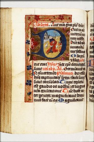 The annunciation of Christ's birth to the shepherds