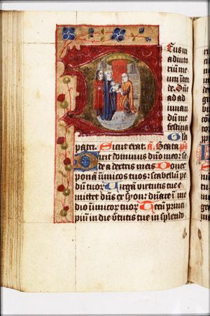 The presentation in the temple: Mary presents the Christ-child to Simeon