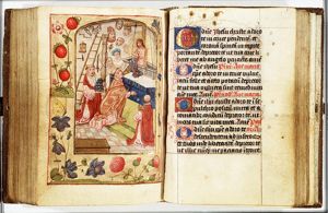 The mass of St. Gregory the Great: Christ appears on the altar