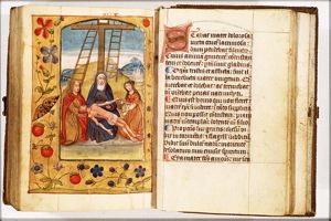 Lamentation: the dead Christ is lamented by Mary, St. John and St. Mary Magdalene
