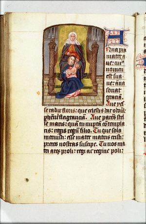 Anna selbdritt: Anna, Mary and the Christ-child close together