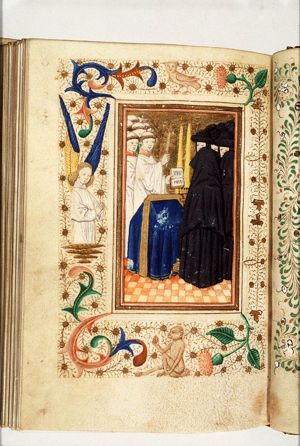 A funeral service in a church
