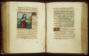 St. John the Baptist holding a book, with the Lamb of God (Agnus Dei)