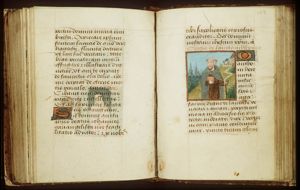 St. Antony Abbot of Egypt holding a book and a staff