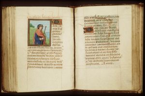 St. James the Great holding a staff