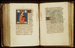 St. Agatha of Catania holding a breast in pincers and a book