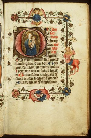 Madonna: Mary holding the Christ-child