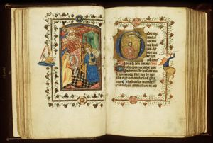The Annunciation: Gabriel announces Christ's birth to Mary