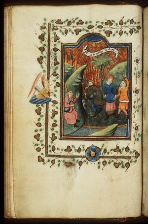The annunciation of Christ's birth to the shepherds