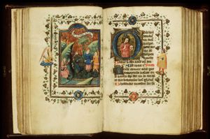 The annunciation of Christ's birth to the shepherds