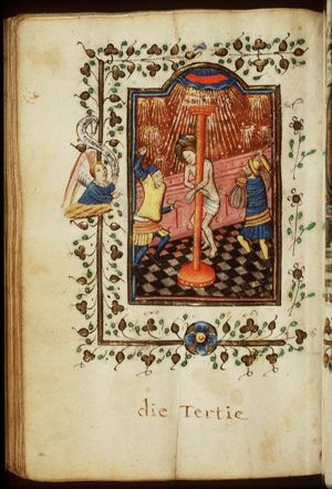 The tortures of Christ: Christ is flagellated