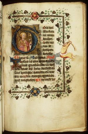 St. Catherine of Alexandria holding a wheel and a sword