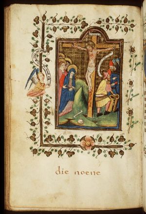 The Crucifixion, with Mary, St. John, the confessing centurion and soldiers