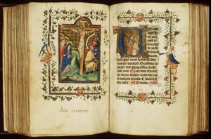 The Crucifixion, with Mary, St. John, the confessing centurion and soldiers