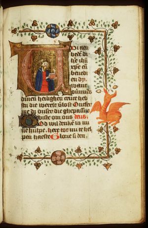 An apostle holding a book