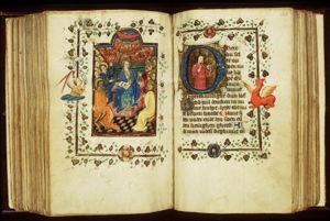 Pentecost: the Holy Spirit descends upon Mary and the apostles
