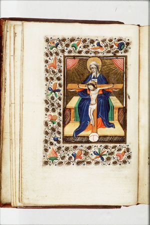 The Trinity: God the Father holding the crucifix (Mercy-Seat)