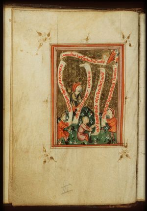 The annunciation of Christ's birth to the shepherds